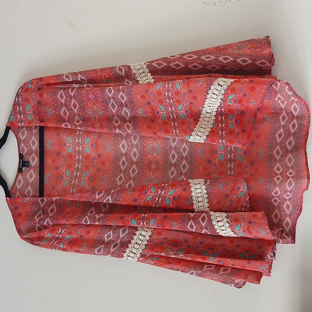 Espresso Bohemian Kimono Coverup | Size: Large